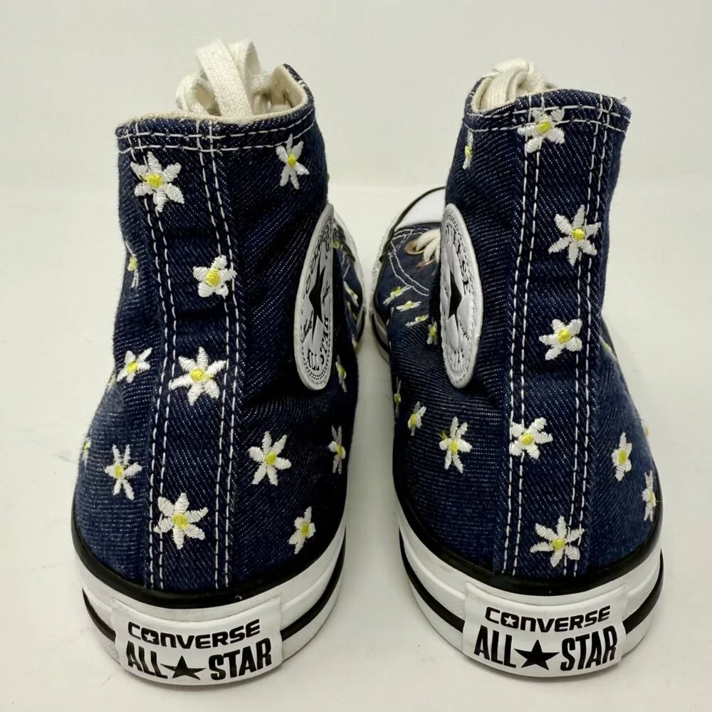 Converse Chuck Taylor All Star Hi Denim Daisy High Tops - Picture 5 of 8